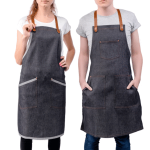 ابرون مطبخ للجنسين باللون الرمادي