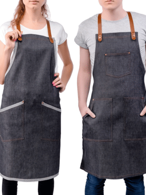 ابرون مطبخ للجنسين باللون الرمادي