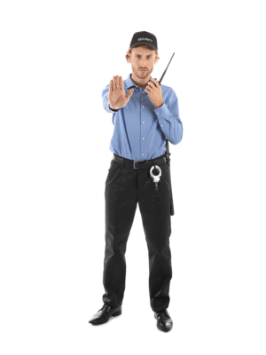 بدلة حارس امن قطعتين باللونين الأزرق والأسود