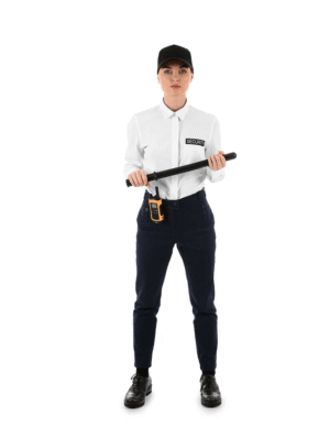 بدلة امن للنساء قطعتين باللونين الأبيض والأسود