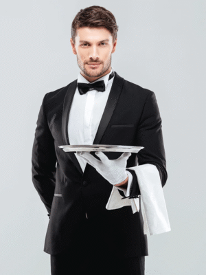 بدلة استقبال رسمية رجالية باللون الاسود