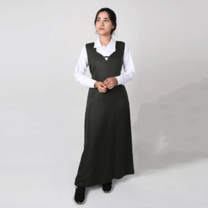 مريول متوسط شيال زيتي مع سحاب خلفي