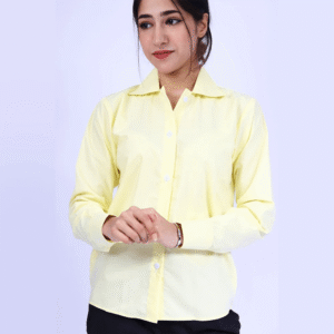 بلوز بنات مدرسية باللون الأصفر الفاتح- كود 520