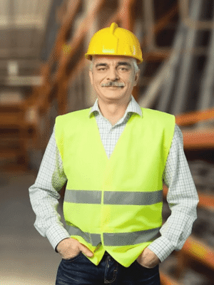 سترة سيفتي عاكسة باللون الفوسفوري