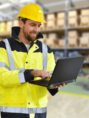 جاكيت سيفتي عاكسة باللون الفوسفوري